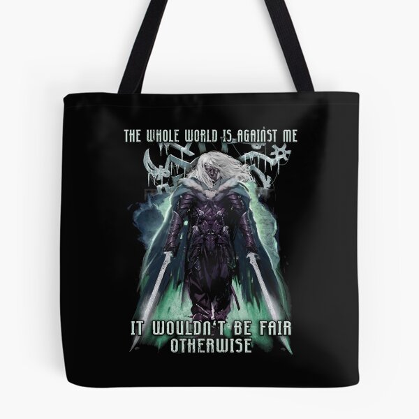 Item preview, The Whole World is Against Me Drizzt Do'Urden Drow Fighter designed and sold by simopt.