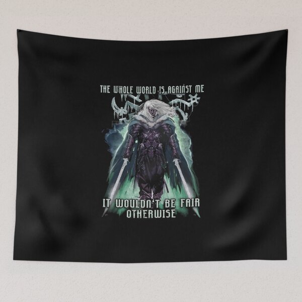 Item preview, The Whole World is Against Me Drizzt Do'Urden Drow Fighter designed and sold by simopt.