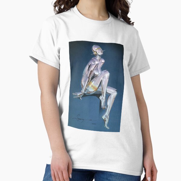 Item preview, Full Chrome Robot Girl Graphic - Hajime Sorayama designed and sold by Remy-the-Rat.