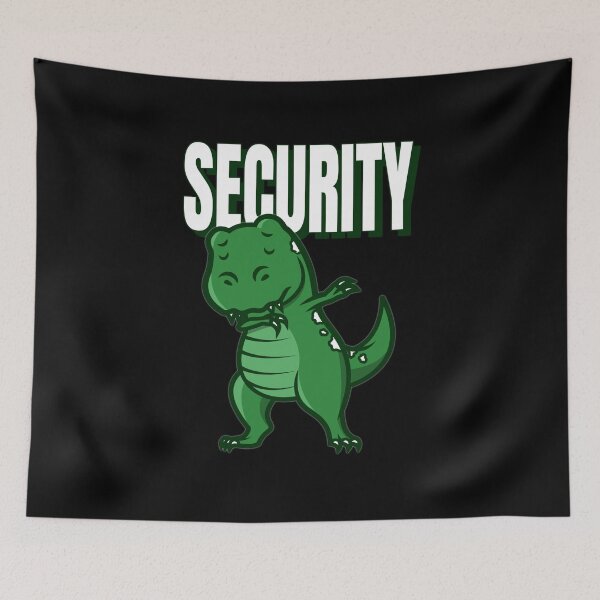 Item preview, T-Rex Dabbing Dinosaur Security designed and sold by jacks-tees.