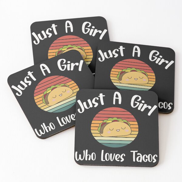 Item preview, Just a Girl Who Loves Tacos Vintage Tacos Distressed Gift for Tacos Lover designed and sold by unique things.