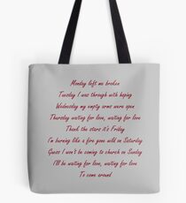 Avicii-Waiting for love Tote Bag