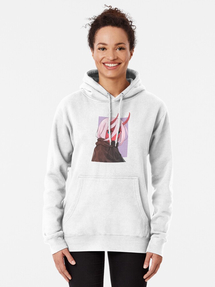 Anime. Darling in the FranXX. Zero two (02) child. Art. Colorful.   Pullover Hoodie for Sale by Sightenly