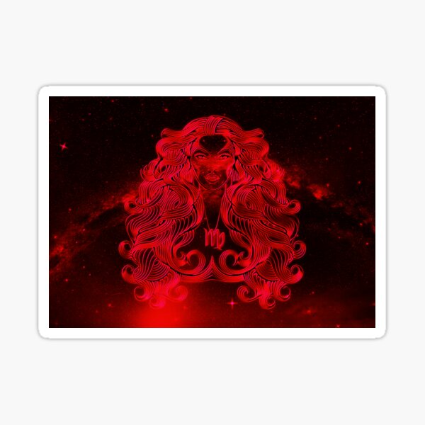 Virgo Red Sticker