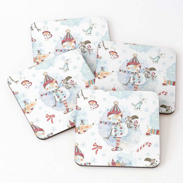 Item preview, Christmas motif dancing snowman designed and sold by SiRaGeckoDesign.