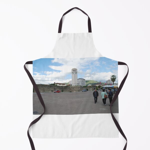 Item preview, Albania - Elbasan: Clearing Skies & Clock Tower Sahati designed and sold by justbmac.