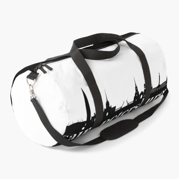 Item preview, minimalist saint petersburg skyline black and white color block  designed and sold by neopop.