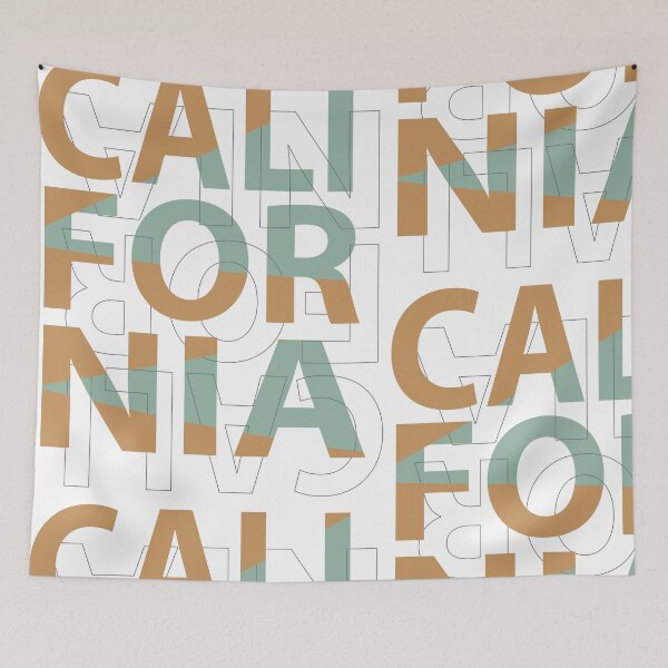 Item preview, California Typography designed and sold by mariazegena.