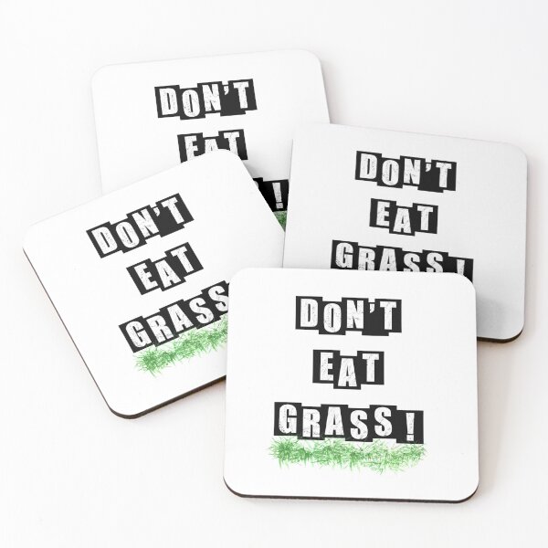 Item preview, Dont Eat Grass - White Text designed and sold by BusyMonkeys.