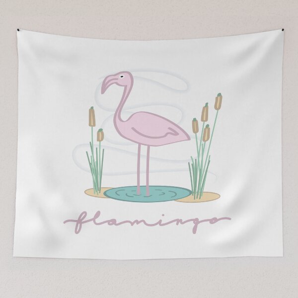 Aperçu de l'œuvre Couleurs douces Flamingo créée et vendue par Nessie J.M..