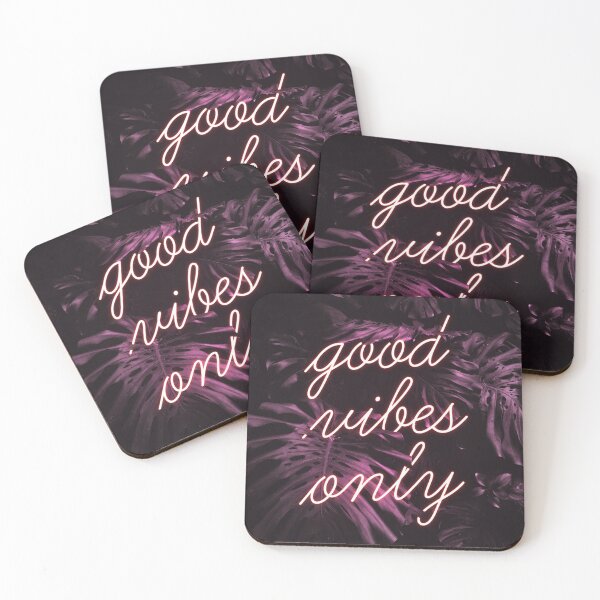 Item preview, Good vibes only neon pink designed and sold by Statim.