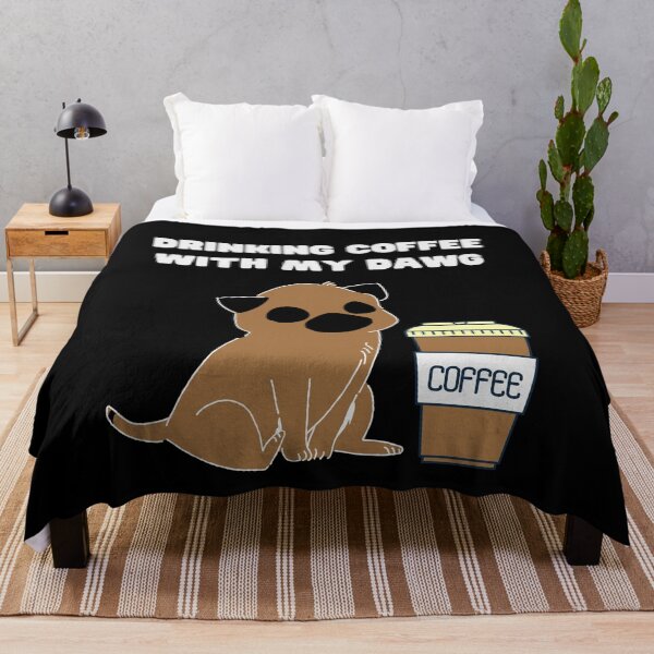 Item preview, Drinking Coffee With My Dawg designed and sold by Quadghouls.