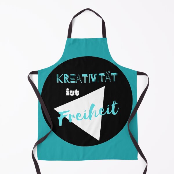 Artikelvorschau, Kreativität ist Freiheit - Türkis/Weiß entworfen und verkauft von Krakill.