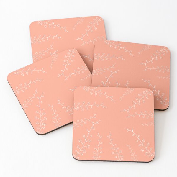 Item preview, Simple Pink & White Plants designed and sold by Store Of Creations.