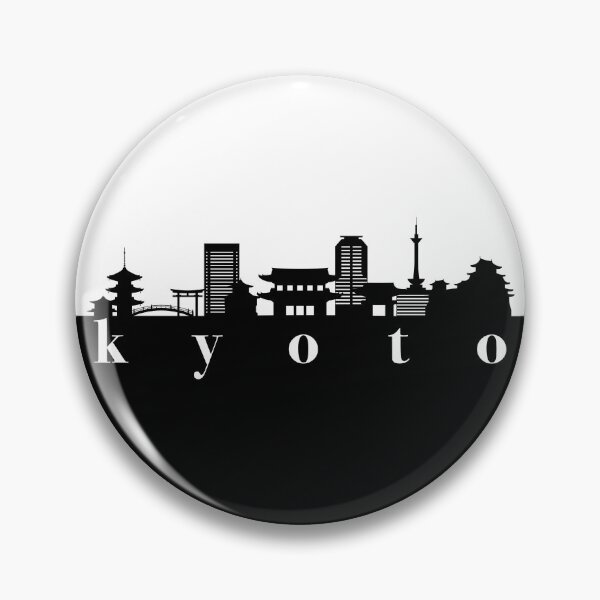 Item preview, minimalist kyoto skyline black and white color block  designed and sold by neopop.