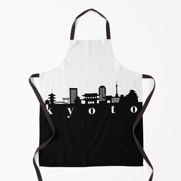 Item preview, minimalist kyoto skyline black and white color block designed and sold by neopop.
