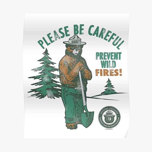 Smokey Bear T-Shirt - Retro Smokey Poster