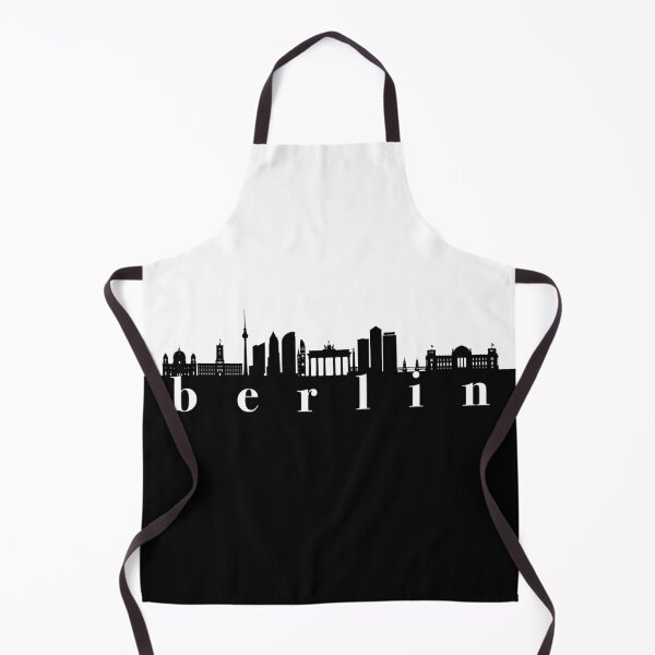 Item preview, minimalist berlin skyline black and white color block designed and sold by neopop.