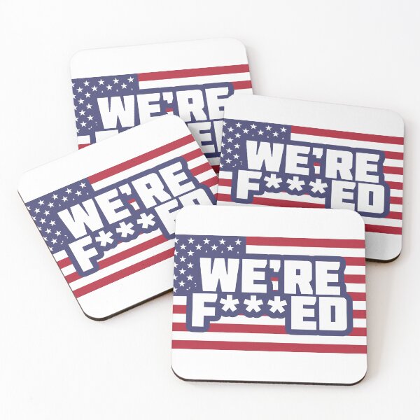 Item preview, We’re Fed Up United States- Face Mask Election Day Polls Results Joe Biden Donald Trump 2020 USA America President Kamala Harris Mike Pence Coronavirus Covid 19 Prediction News Politics Twitter Votes designed and sold by qualityprinting.