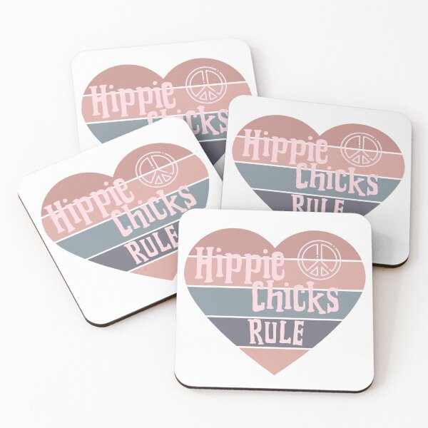Item preview, Hippie Chicks Rule Retro Heart  designed and sold by loveoceanair.