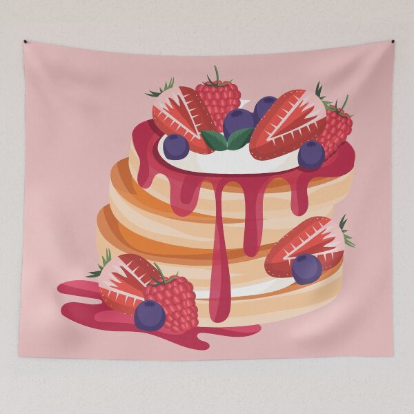 Item preview, Berries and Cream Pancakes designed and sold by Alicia Chee.