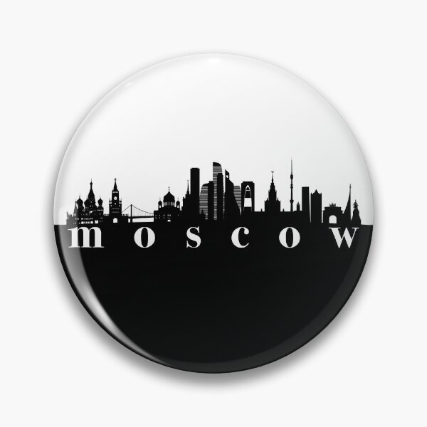 Item preview, minimalist moscow skyline black and white color block  designed and sold by neopop.