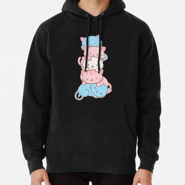 Item preview, Transgender Pride Flag Cute Kawaii Cats Subtle LGBTQ Trans Pride designed and sold by Irene Koh.