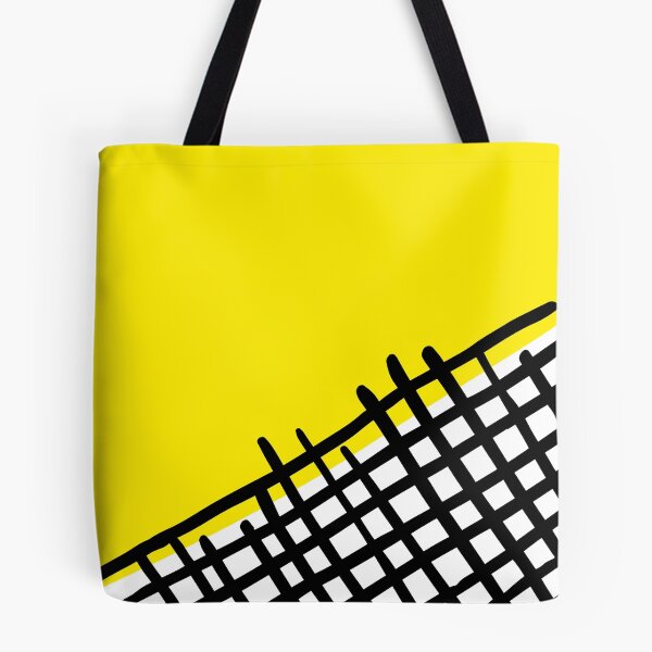 Artikelvorschau, Buntes geometrisches modernes abstraktes Design | Heller gelber Hintergrund mit diagonalem Muster der schwarzen Kreuzschraffurlinien entworfen und verkauft von ukoko.