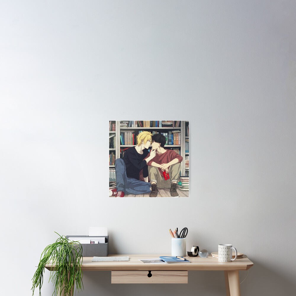 "Banana Fish in Library" Poster by alexroberson Redbubble