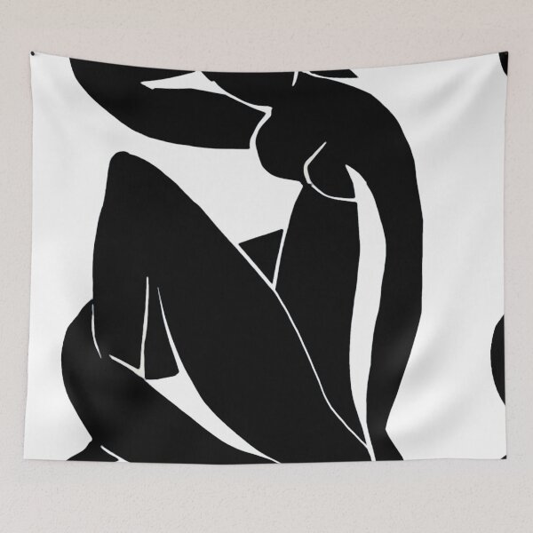 Item preview, Henri Matisse Abstract Black Nude Cut Outs designed and sold by SFTStudio.