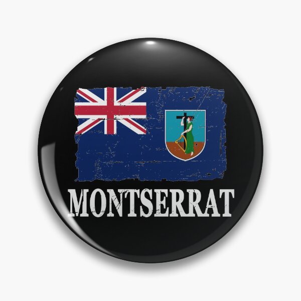 Artikelvorschau, Flag of Montserrat - Vintage Look - Banner entworfen und verkauft von Port-Stevens.