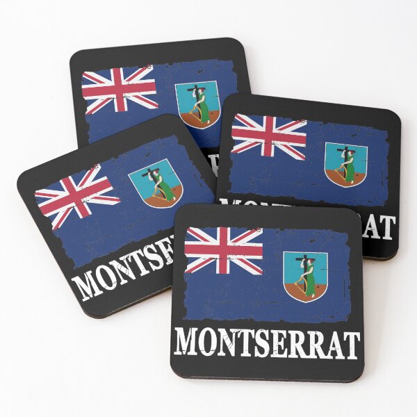 Item preview, Flag of Montserrat - Vintage Look - Banner designed and sold by Port-Stevens.