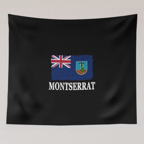Item preview, Flag of Montserrat - Vintage Look - Banner designed and sold by Port-Stevens.