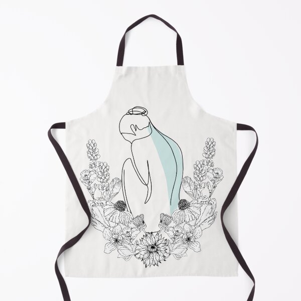 Item preview, Nude Nymph Flowers Line Art Women Body designed and sold by HerMindSpeaks.