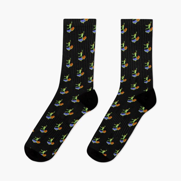 Item preview, Red Eyed Tree Frog on a Skate Board with Black Background designed and sold by Zurickdesigns.