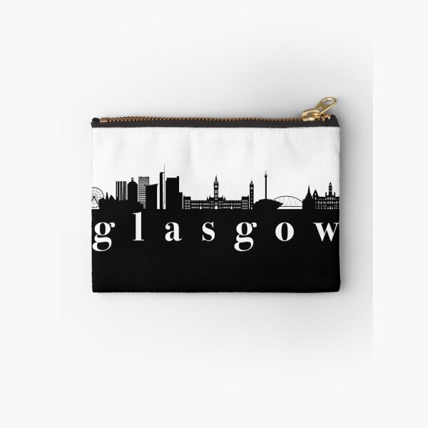 Item preview, minimalist glasgow skyline black and white color block  designed and sold by neopop.