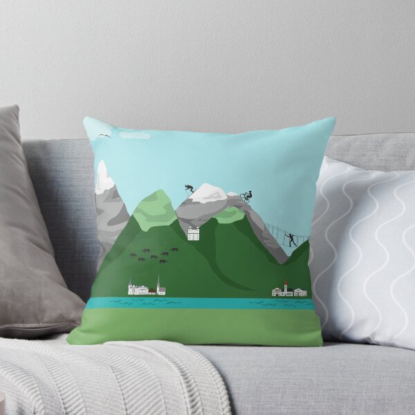 Item preview, Hiking and climbing in the mountains designed and sold by Barbara Baumann Illustration.