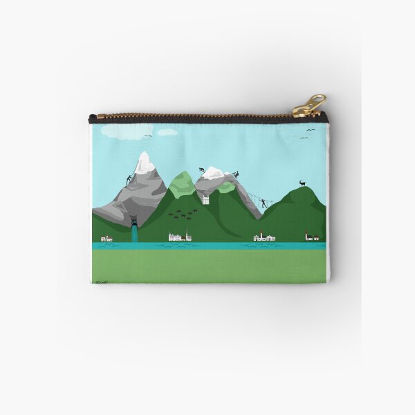 Item preview, Hiking and climbing in the mountains designed and sold by Barbara Baumann Illustration.