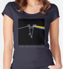 Camiseta entallada de cuello redondo Derp Lado de la luna