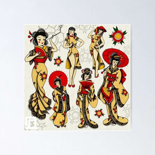 Sailor Jerry traditional flash redraw