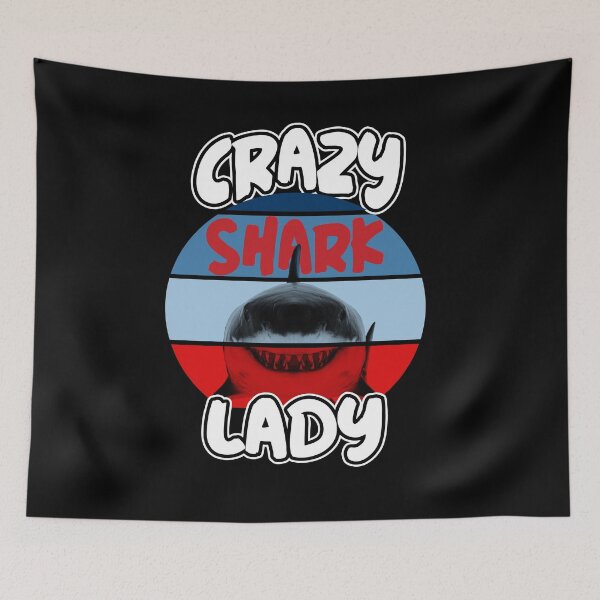 Item preview, Crazy Shark Lady designed and sold by MoonsmileProd.