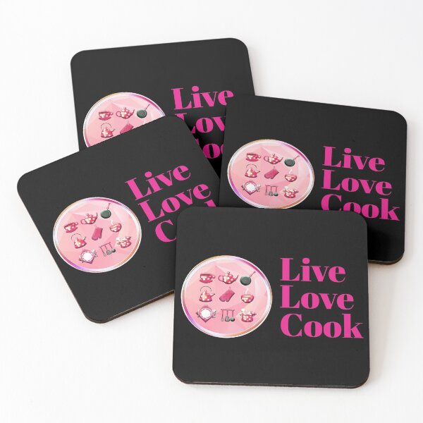 Item preview, live, love cook. kitchen utensils designed and sold by doctors-apparel.