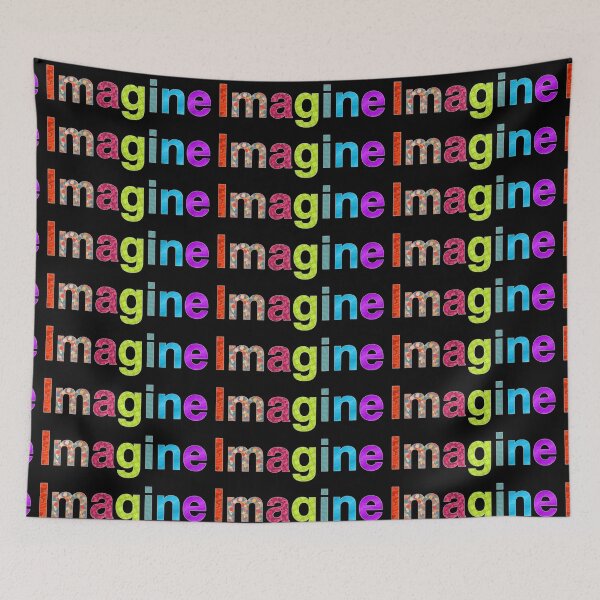 Item preview, Imagine fun inspiration colorful design by FabSpark designed and sold by FabSpark.