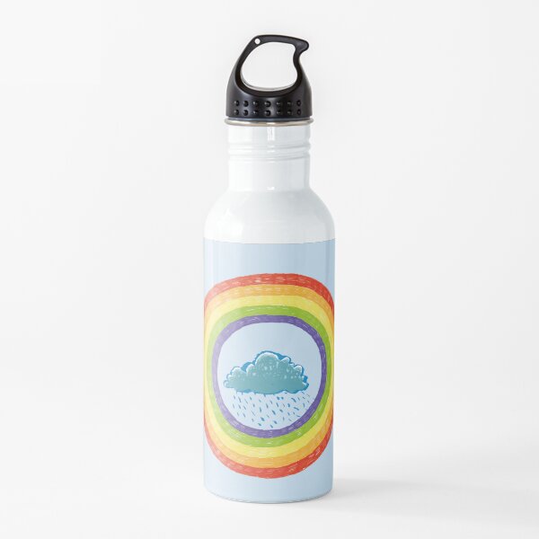 Corona hope symbol rainbow Water Bottle