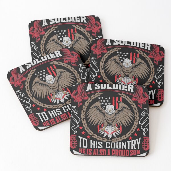 Item preview, Just A Soldier To His Country He Is Also A Proud Son designed and sold by topartist20.