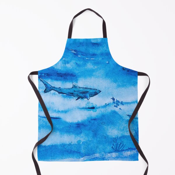 Item preview, Great white in blue designed and sold by Kissart.