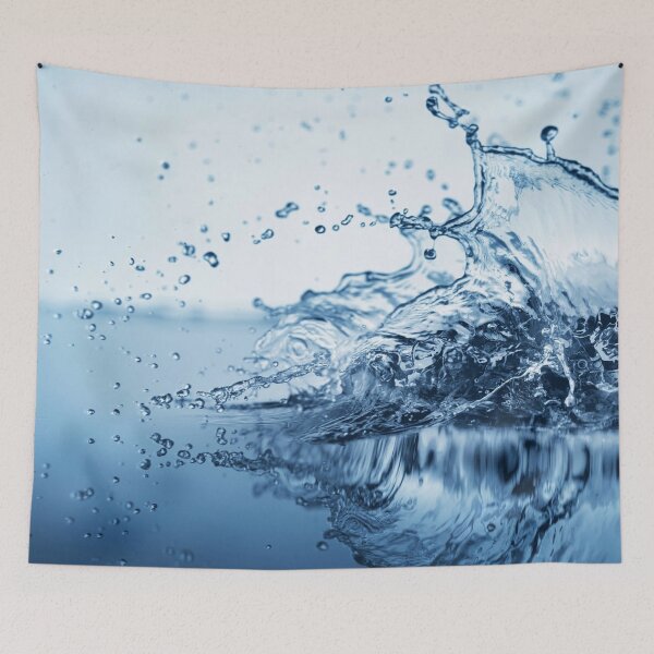 Item preview, High And Blue water Shower Curtain designed and sold by arami155369.