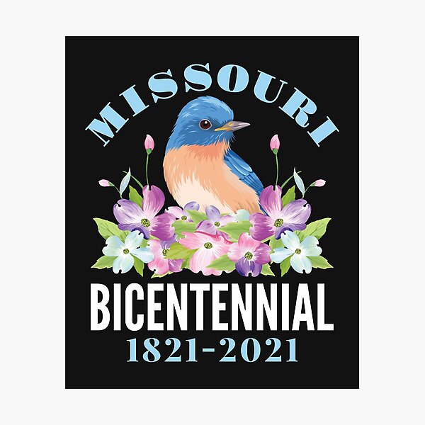 Item preview, Missouri Bicentennial 1821-2021 200th Anniversary Bluebird Dogwood Women designed and sold by jaygo.