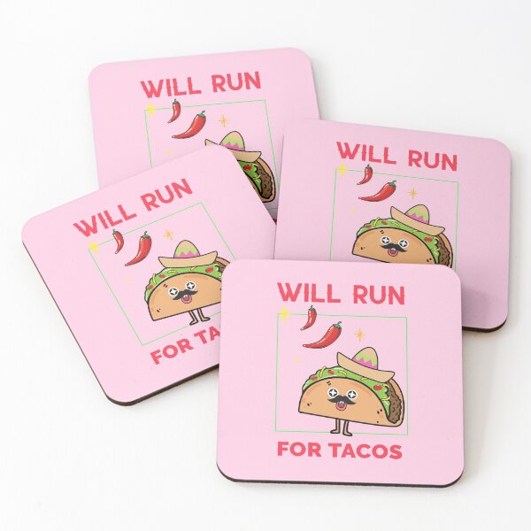 Item preview, Will Run For Tacos designed and sold by Lolas-Creations.