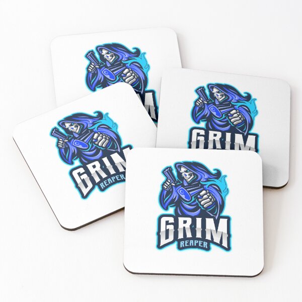 Item preview, Grim Reaper Mens Womens Biker Death Dealer Graphic Blue  designed and sold by MAdHouseArtist.